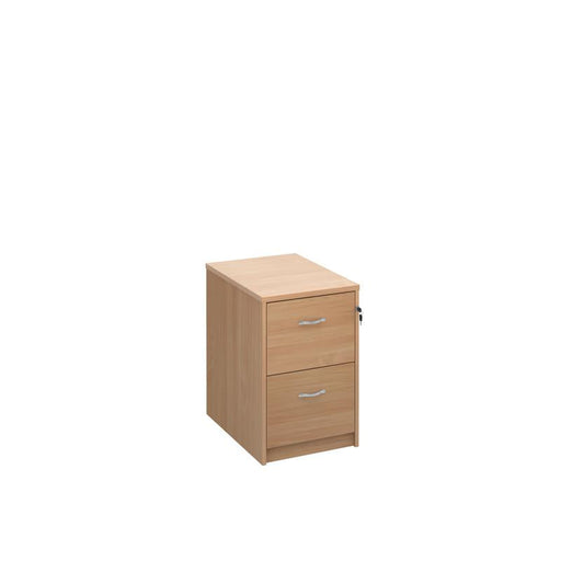 Wooden 2 drawer filing cabinet with silver handles 730mm high Wooden Storage Dams 