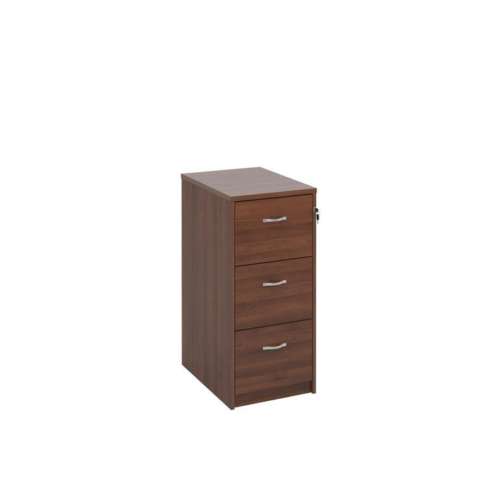 Wooden 3 drawer filing cabinet with silver handles 1045mm high Wooden Storage Dams 