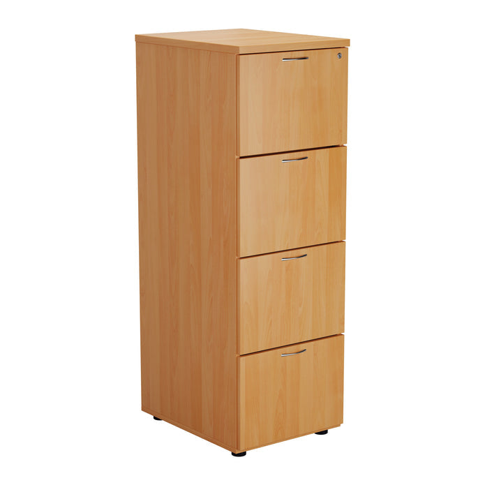 Wooden 4 Drawer Filing Cabinet FILING TC Group Beech 