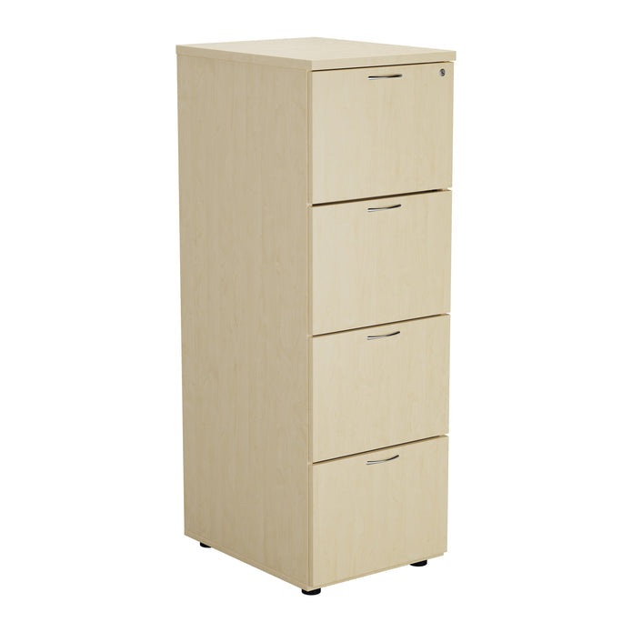 Wooden 4 Drawer Filing Cabinet FILING TC Group Maple 