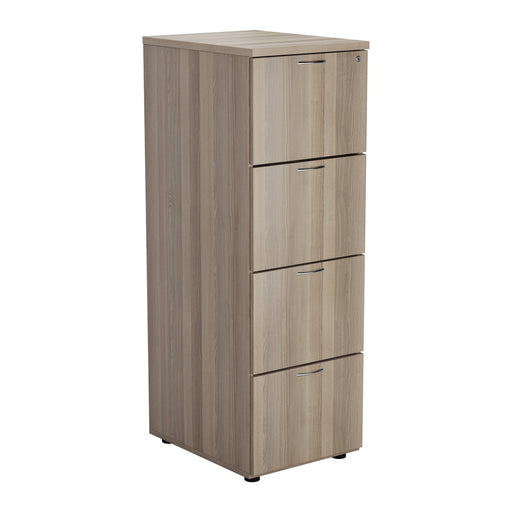 Wooden 4 Drawer Filing Cabinet - Oak FILING TC Group Grey Oak 