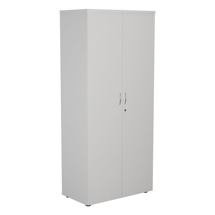 Wooden Office Cupboard 1800mm High CUPBOARDS TC Group White 