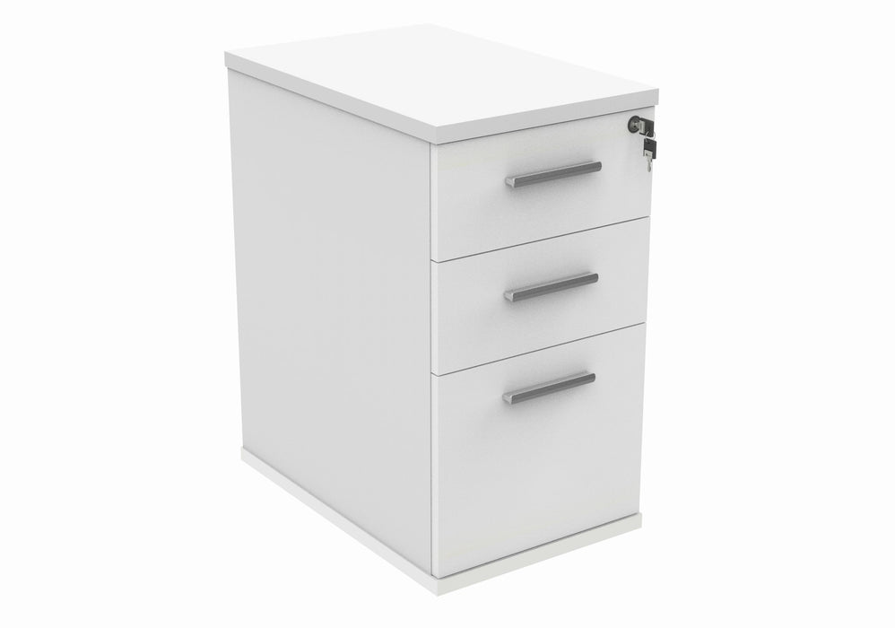Workwise Desk High Office Storage Unit Furniture TC GROUP 600 Deep White 