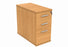 Workwise Desk High Office Storage Unit Furniture TC GROUP 800 Deep Beech 