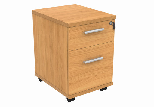 Workwise Mobile Under Desk Office Storage Unit Furniture TC GROUP 2 Drawers Beech 