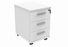Workwise Mobile Under Desk Office Storage Unit Furniture TC GROUP 3 Drawers White 