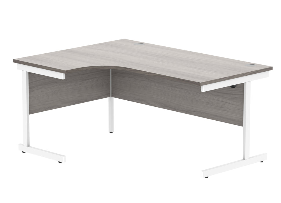 Workwise Office Left Hand Corner Desk With Steel Single Upright Cantilever Frame Furniture TC GROUP 