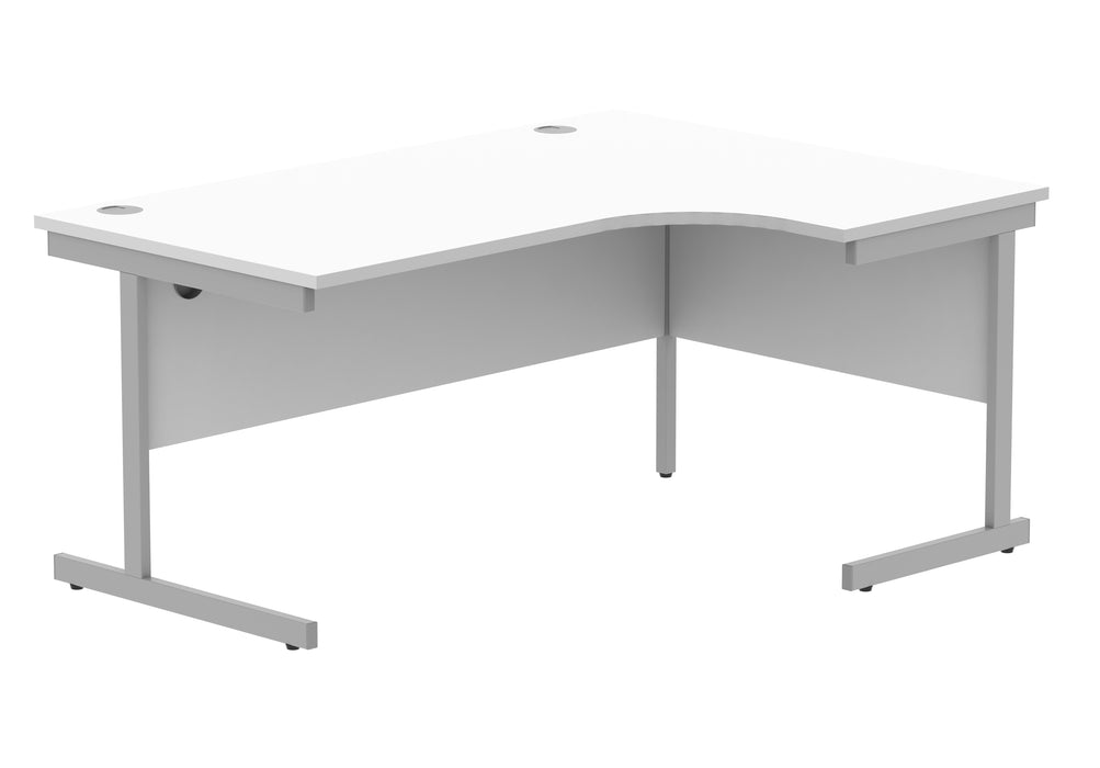 Workwise Office Right Hand Corner Desk With Steel Single Upright Cantilever Frame Furniture TC GROUP 