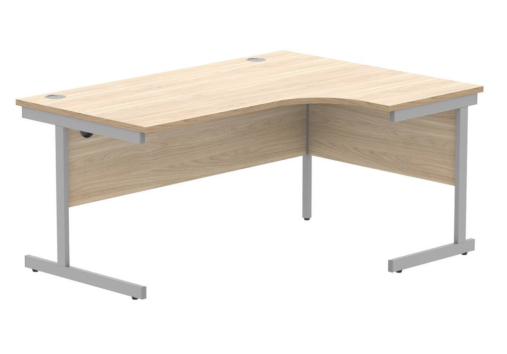 Workwise Office Right Hand Corner Desk With Steel Single Upright Cantilever Frame Furniture TC GROUP 