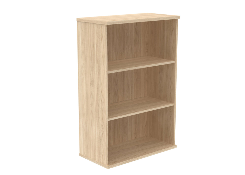 Workwise Wooden Office Bookcase Furniture TC GROUP 2 Shelf 1204 High Canadian Oak
