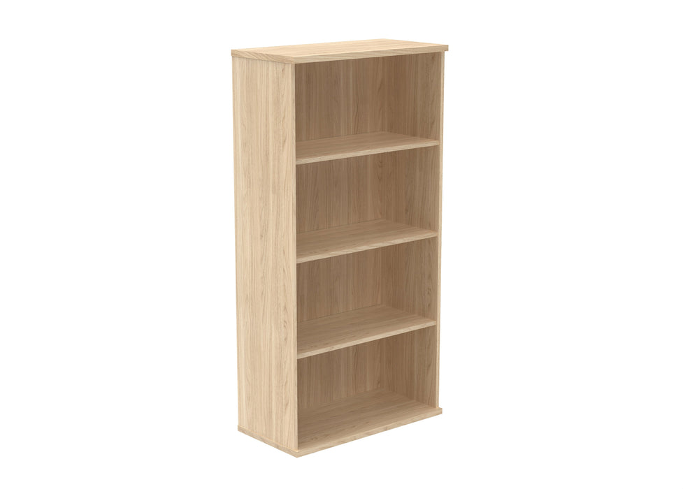 Workwise Wooden Office Bookcase Furniture TC GROUP 3 Shelf 1592 High Canadian Oak