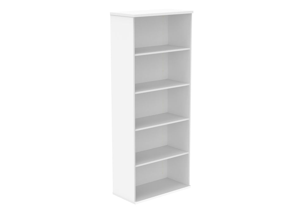 Workwise Wooden Office Bookcase Furniture TC GROUP 4 Shelf 1980 High Arctic White