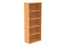 Workwise Wooden Office Bookcase Furniture TC GROUP 4 Shelf 1980 High Norwegian Beech