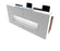Xpression Reception Desk Reception Desks Clarke Rendall H1150 x W2400 x D820mm W1001 Solid Premium White 