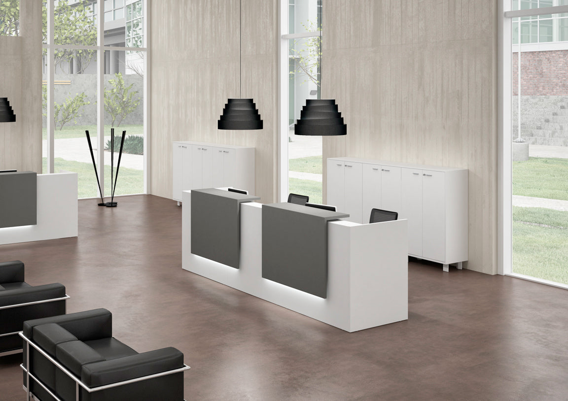 Z2 Large Straight Reception Desk Reception Desk Quadrifoglio 