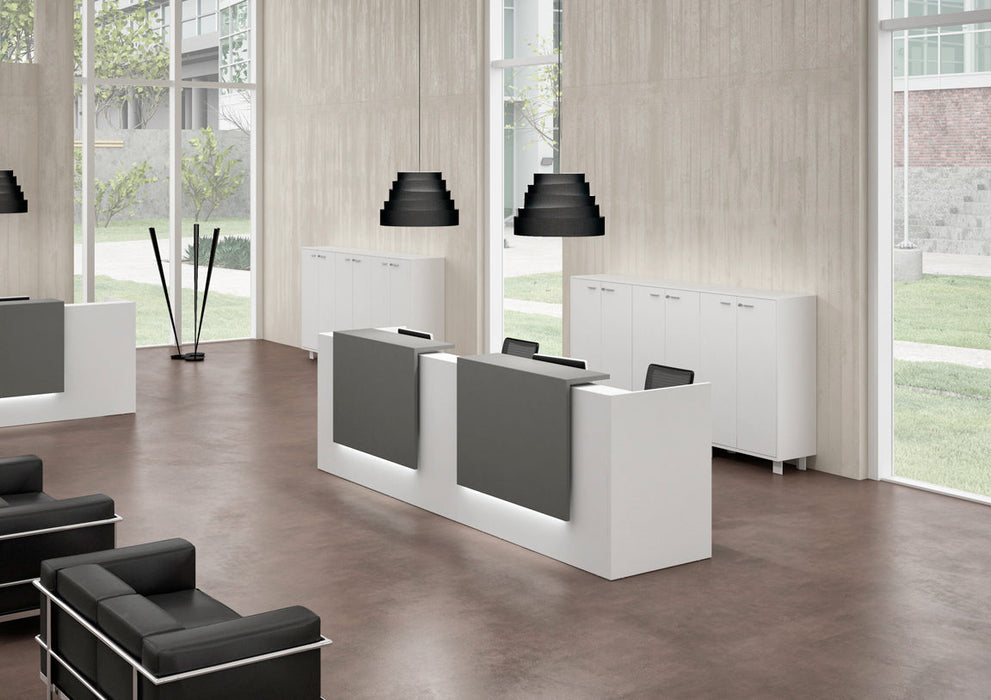 Z2 Large Straight Reception Desk Reception Desk Quadrifoglio 