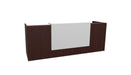 Z2 Medium Straight Reception Desk Reception Desk Quadrifoglio 2050mm Wenge White