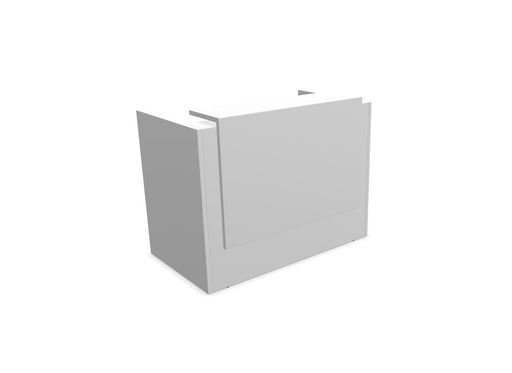 Z2 Small Straight Reception Desk Reception Desk Quadrifoglio 1450mm White White