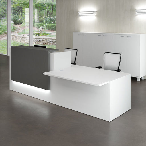 Z2 Straight Reception Desk with DDA Reception Desk Quadrifoglio 