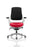 Zure Executive Chair with White Shell Executive Dynamic Office Solutions Bespoke Bergamot Cherry Black Fabric None