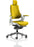 Zure Executive Chair with White Shell Executive Dynamic Office Solutions Bespoke Senna Yellow Bespoke Senna Yellow Fabric With Headrest