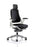 Zure Executive Chair with White Shell Executive Dynamic Office Solutions Black Fabric Black Fabric With Headrest