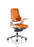 Zure Executive Chair with White Shell Executive Dynamic Office Solutions Elastomer Gel Orange Elastomer Gel Orange None